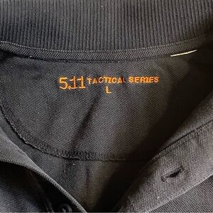 5.11 Tactical men large Navy 100% Cotton Jersey‎ Short Sleeve Polo Shirt
